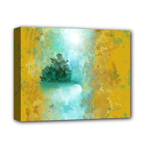 Turquoise River Deluxe Canvas 14  X 11  by digitaldivadesigns