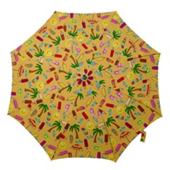 Beach Pattern Hook Handle Umbrellas (large) by Valentinaart