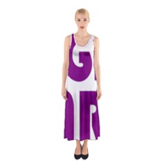 Migraine Warrior with Ribbon Sleeveless Maxi Dress