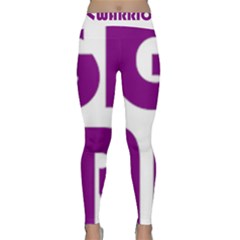 Migraine Warrior With Ribbon Classic Yoga Leggings by MigraineursHideout