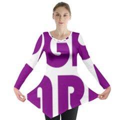 Migraine Warrior with Ribbon Long Sleeve Tunic 