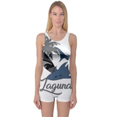 Surf - Laguna One Piece Boyleg Swimsuit by Valentinaart