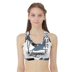 Surf - Laguna Sports Bra with Border