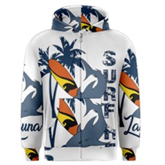 Surf - Laguna Men s Zipper Hoodie by Valentinaart