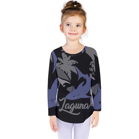 Surf - Laguna Kids  Long Sleeve Tee by Valentinaart