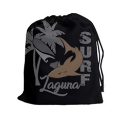 Surf - Laguna Drawstring Pouches (xxl) by Valentinaart