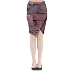 Dissonance Midi Wrap Pencil Skirt by oddzodd