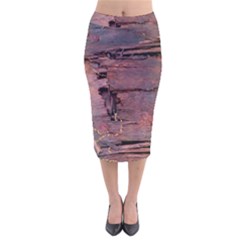 Dissonance Velvet Midi Pencil Skirt by oddzodd