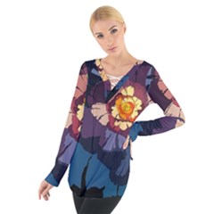 Flower Women s Tie Up Tee