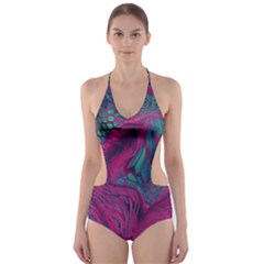 Asia Dragon Cut-out One Piece Swimsuit