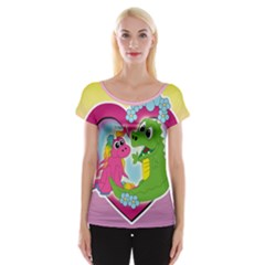 Best Friends Women s Cap Sleeve Top by UnicornFashion