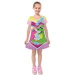 BEST FRIENDS Kids  Short Sleeve Velvet Dress