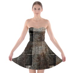 Concrete Grunge Texture                      Strapless Bra Top Dress