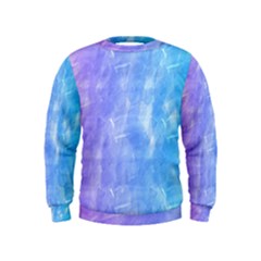Blue Purple Watercolors                      Kid s Sweatshirt by LalyLauraFLM