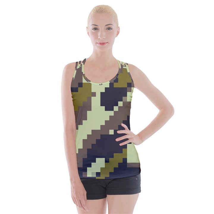 Digital Camo Crisscross Back Tank Top 