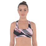 Digital Pink Camouflage  Cross Back Sports Bra