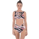 Pink Digital Camouflage Bandaged Up Bikini Set  View1