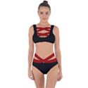BLACK and RED Bandaged Up Bikini Set  View1