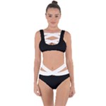 BLACK and WHITE Bandaged Up Bikini Set 