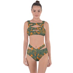 Orange Camo Melt Bandaged Up Bikini Set  by TRENDYcouture