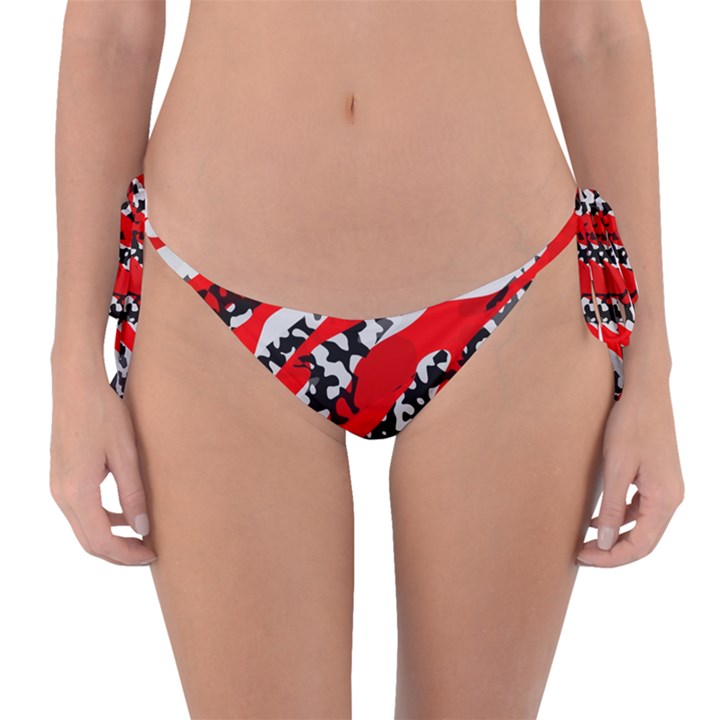 Red HOt Camo Reversible Bikini Bottom