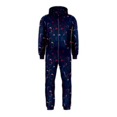 Colorful Floral Patterns Hooded Jumpsuit (kids)