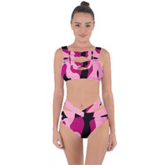 Pink Paradise Camo Bandaged Up Bikini Set  by TRENDYcouture