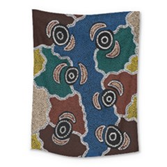 Aboriginal Art - Riverside Dreaming Medium Tapestry by hogartharts