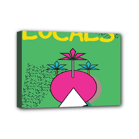 Behance Feelings Beauty Local Polka Dots Green Mini Canvas 7  X 5 
