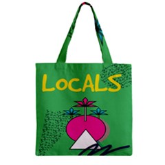 Behance Feelings Beauty Local Polka Dots Green Zipper Grocery Tote Bag by Mariart