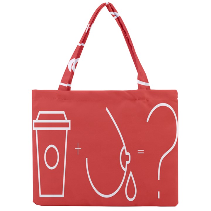 Caffeine And Breastfeeding Coffee Nursing Red Sign Mini Tote Bag