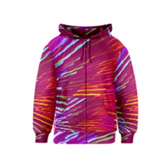 Zoom Colour Motion Blurred Zoom Background With Ray Of Light Hurtling Towards The Viewer Kids  Zipper Hoodie by Mariart