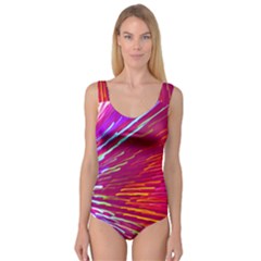 Zoom Colour Motion Blurred Zoom Background With Ray Of Light Hurtling Towards The Viewer Princess Tank Leotard  by Mariart