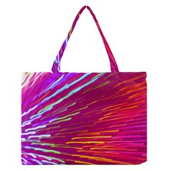 Zoom Colour Motion Blurred Zoom Background With Ray Of Light Hurtling Towards The Viewer Medium Zipper Tote Bag by Mariart