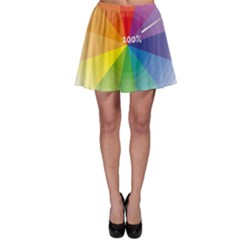 Colour Value Diagram Circle Round Skater Skirt by Mariart