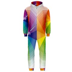 Colour Value Diagram Circle Round Hooded Jumpsuit (men)  by Mariart