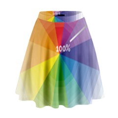 Colour Value Diagram Circle Round High Waist Skirt by Mariart