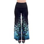 blue and green feather collier Pants