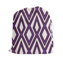 Diamond Key Stripe Purple Chevron Drawstring Pouches (XXL) View1