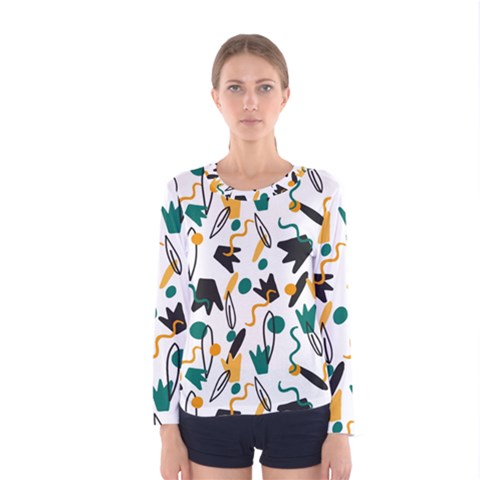 Flowers Duck Legs Line Women s Long Sleeve Tee by Mariart