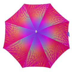 Light Aurora Pink Purple Gold Straight Umbrellas