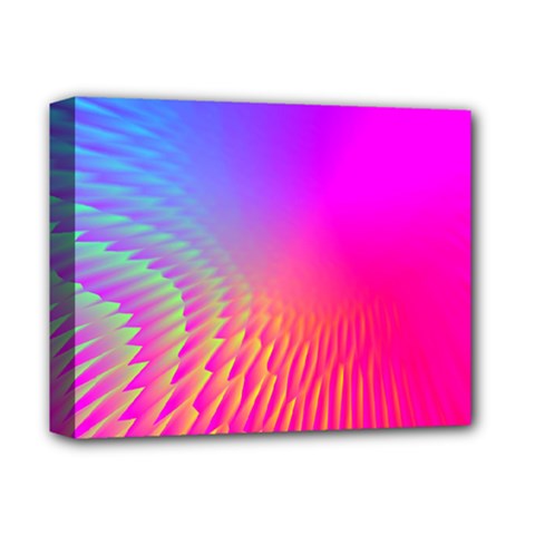 Light Aurora Pink Purple Gold Deluxe Canvas 14  X 11  by Mariart