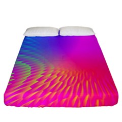 Light Aurora Pink Purple Gold Fitted Sheet (california King Size) by Mariart