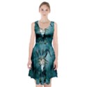 The Billy Goat  Skull With Feathers And Flowers Racerback Midi Dress View1