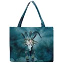 The Billy Goat  Skull With Feathers And Flowers Mini Tote Bag View1