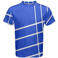 Line Stripes Blue Men s Cotton Tee