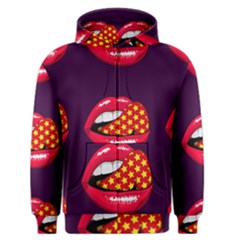 Lip Vector Hipster Example Image Star Sexy Purple Red Men s Zipper Hoodie by Mariart