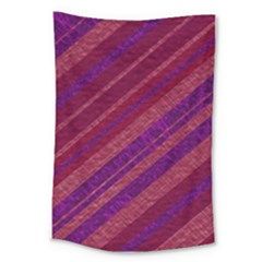 Maroon Striped Texture Large Tapestry by Mariart