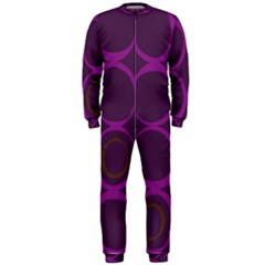 Original Circle Purple Brown Onepiece Jumpsuit (men) 