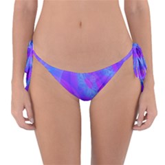 Original Purple Blue Fractal Composed Overlapping Loops Misty Translucent Reversible Bikini Bottom by Mariart